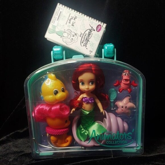 Disney Other - Disney Store Ariel Playset New Animators Collection 5" mini doll with case
